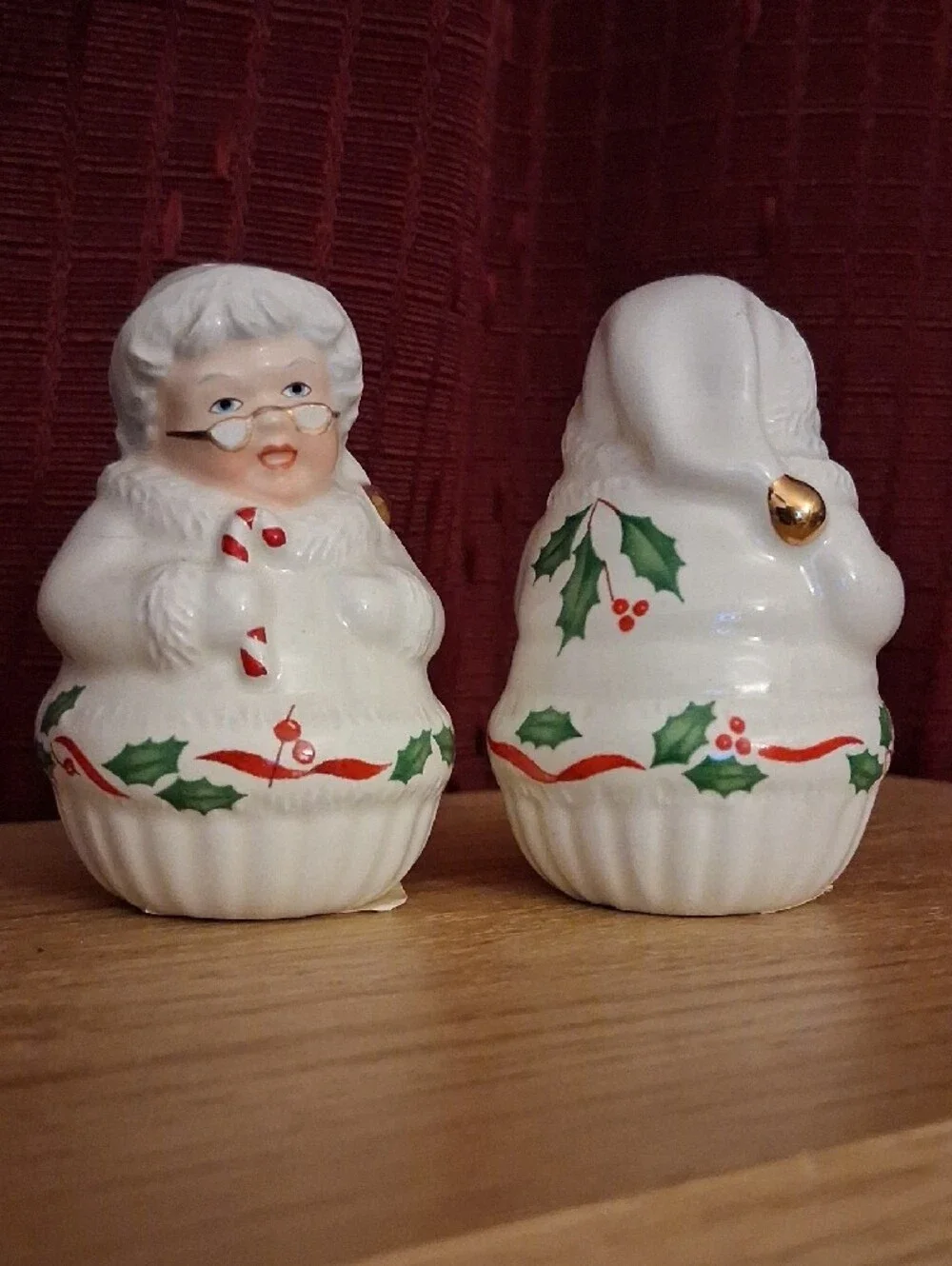 Vintage Lenox Santa & Mrs. Claus Salt and Pepper Shakers